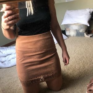 Suede Skirt